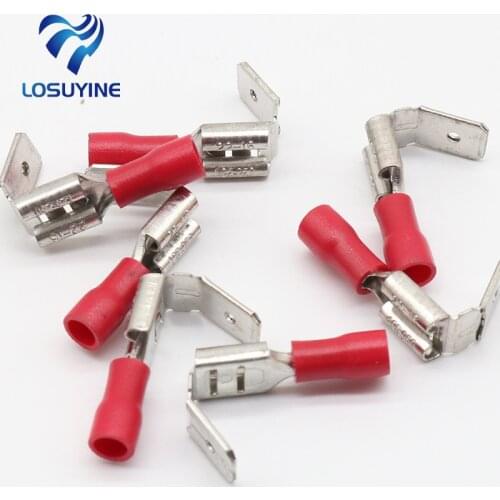 20x Crimping Connectors Piggyback Female Spade Connector Terminals Brass printed with Sn