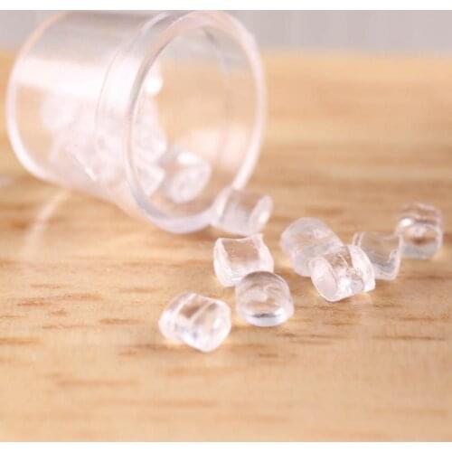 3Pcs Fashionable Miniatures Clear Jar Store Easily Clear Texture Plastic High Simulation Miniature Dollhouse Storage Jar