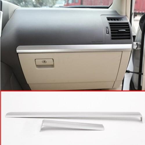 For Toyota Land Cruiser Prado FJ150 150 2010-2018 Car Accessories ABS Interior Dashboard Passenger Side Decoration Strip Trim