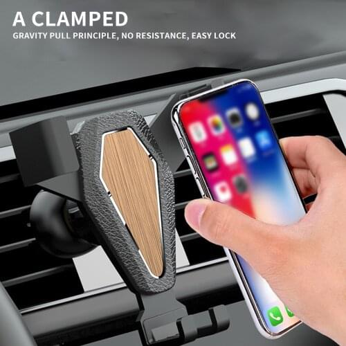 Car Phone Holder Phone Stents Air Vent Clip Mount Mobile Cell Stand Smartphone GPS Support For iPhone 12 11 XS X XR Xiaomi
