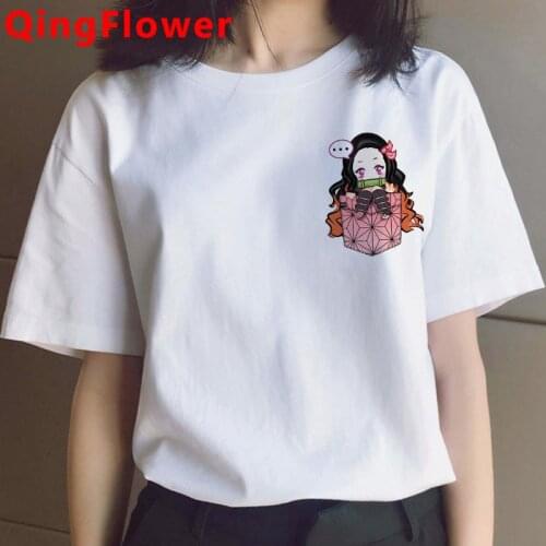 Demon Slayer Kimetsu No Yaiba Tanjiro Kamado summer top top tees women casual vintage harajuku kawaii top tees