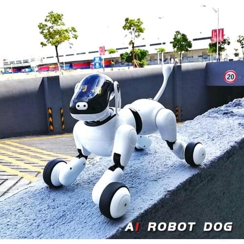 Baby Toys 1803 AI Puppy Dog Robot Toy For Your Family APP Remote Control Bluetooth Smart Electronic AI Pet Dog Toy Gift For Kids