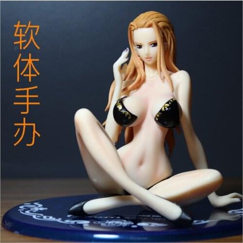 Anime Figure One Piece Boa Hancock Sexy Girl Sitting Ver. silica gel Action Figure Hancock Nami Show Suit Collection Model