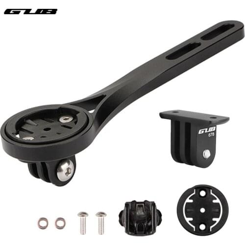 GUB Bicycle Stopwatch Mount Aluminum Frame Road Bike Drop Bar Butterfly Handlebar Install Computer Camera Holder Bracket Adaptor