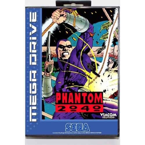 Phantom 2040 Game Cartridge 16 bit MD Game Card With Retail Box For Sega Mega Drive For Genesis