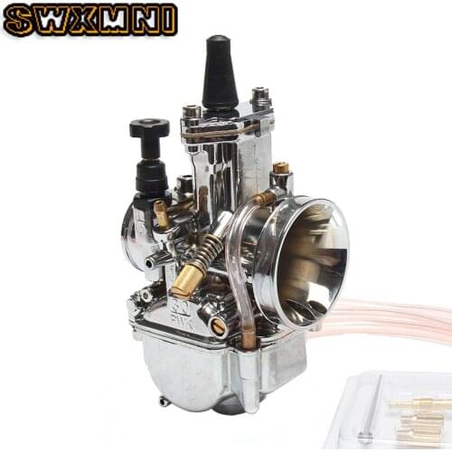 100-300cc 30mm PWK Carburetor for Mikuni Model Motorcycle Scooter UTV ATV (Silver)Universal Motorcycle