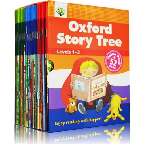 1 Set 52 Books 1-3 Levels Oxford Story Tree Baby English Reading Picture Book Story Kindergarten Educational Toys For Children