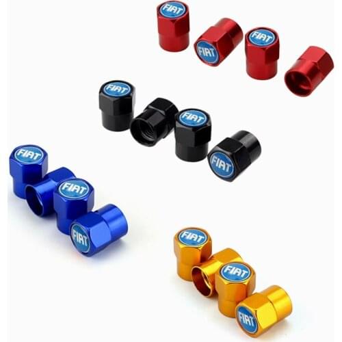 Car Wheel Tire Air Valve Caps Stem Cover for Fiat 500 500c Punto Stilo Siena Aegea Doblo Auto Dust Cover Accessories Styling