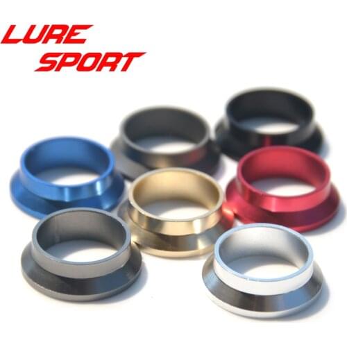 LURESPORT 10pcs Aluminum Space Ring of FUJI Reel Seat SPAR6 wind Check Fishing Rod Building Component Repair rod DIY Accessory