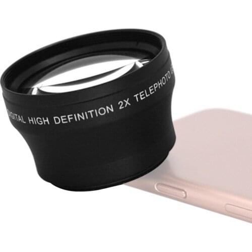 BGNing 52mm 10X Macro Lens w/ 52mm Size Lens Filter Thread for Mobile Phone Lens 52mm/37mm 2X Magnification Teleconverter Lens