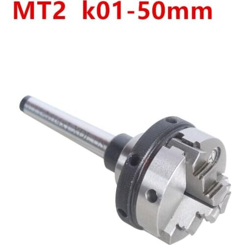 Lathe chuck jaw self centering the stingy chuck k01-50mmConnecting thread(14x1)3 Three Jaw,Add link axis MT2