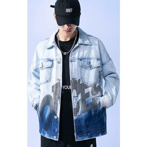 Casual Mens Oversized Camo Jacket Sportswear Thick Denim Jacket Men Overall Hip Hop Print Winter Coat Male Plus Size 5XL 4XL