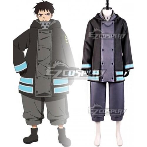 Fire Force Enen No Shouboutai Shinra Kusakabe Ship Uniform Adult Party Halloween Suit Outfit Set Cosplay Costume E001
