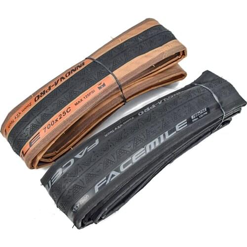 INNOVA Bicycle Tire 700 700 X 23C 25C 120TPI Kevlar Anti Puncture Road Bike Tyres Ultralight 210g Racing Tires Folding Black