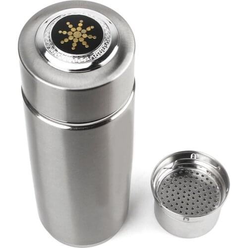 Micro-electrolysis Energy Health Cup Stainless Steel Quantum Alkaline Filtered Water Cup Energy Ionizer health Bottle 400ml