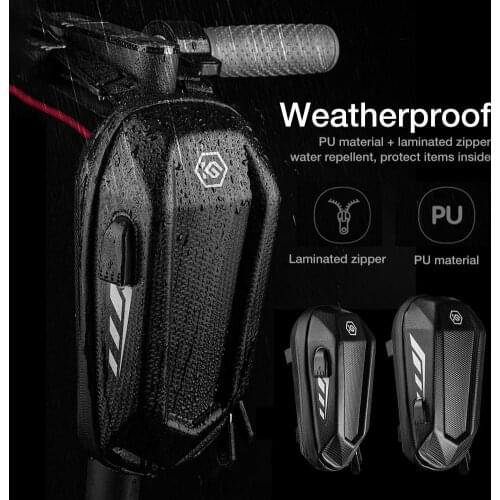Scooter Handlebar Bag Hard Shell Front Hanging Bag Universal Electric Scooter Headstock EVA Hard Shell folding bicycles bags