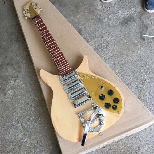 STOCK,Factory product ricken- backer 325 electric guitar 3 piece of pick-up, real photos, free shipping N guitar, gold plate