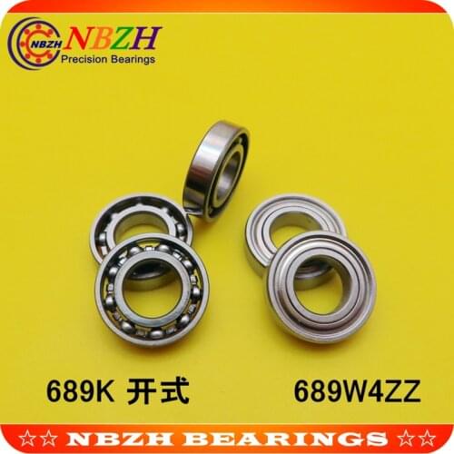 High Quality 689A MR618/9 689 OPEN 689K 689ZZW4 689W4ZZ 9*17*4 mm metric miniature deep groove ball bearing ABEC-5