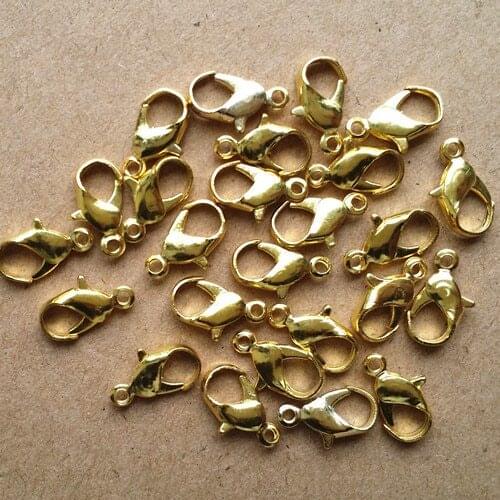 SIXTY TOWFISH 6*12mm 100 Pieces/lot DIY Jewelry connection Gold Color Lobster Clasps