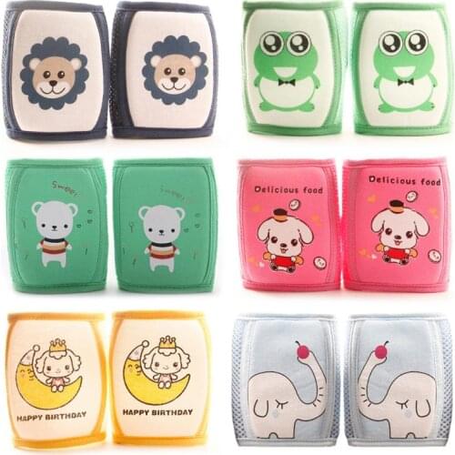 1 Pair Baby Knee Pad Kids Safety Crawling Elbow Cushion Anti-fall Infant Toddler Motion Crawl Knee Pad Baby Leg Warmer Kneecap