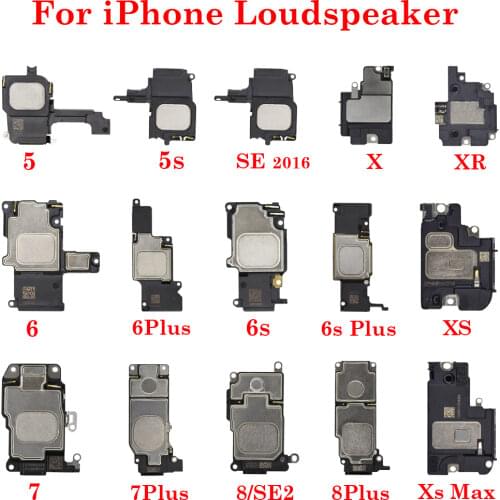 1pcs Loudspeaker For iphone 5 5C 5S 6 6S 7 8 PLUS X XR XS MAX Lound Speaker Ringer inner Buzzer Flex Cable replacement