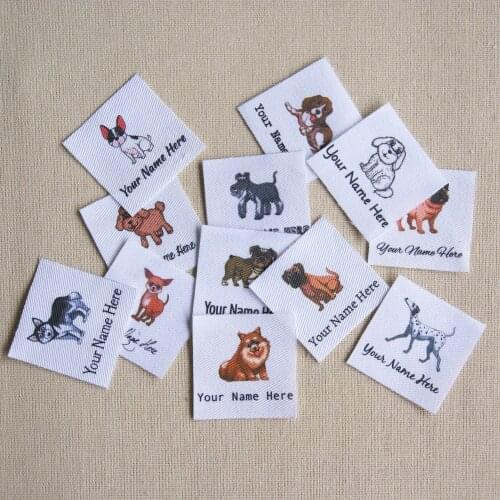 70 pieces Custom logo labels / brand labels, personalized name tags for children, iron on,Custom Clothing Labels,Name Tags