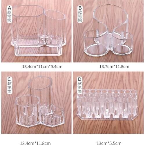 Acrylic Makeup Brush Pencil Tattoo Pen Holder Organizer Rack Shelf Display Dryer Stand Storag Case Beauty Tool Tear off Sticker