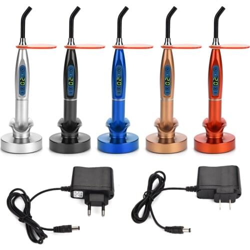 Rechargeable Wireless Dental Curing Resin Lamp LED Light Three Modes Large Capacity Lithium Battery Oral Clean Hygiene Care Tool