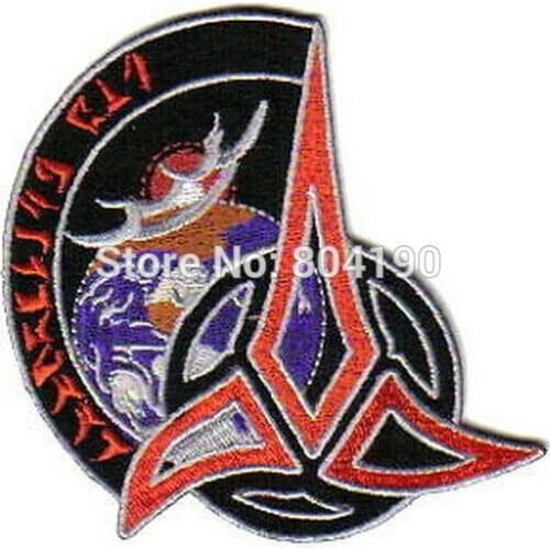 4" Klingon Brotherhood Trifoil Logo Movie TV Series Baseball Cap Iron On Sew On Patch Cosplay Comstume for clothes