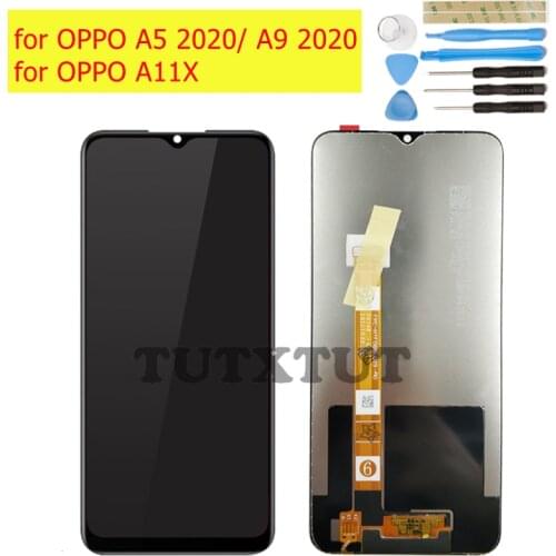 Original for OPPO A11X/ for OPPO A5 2020/ A9 2020 LCD Display Frame Screen Touch Digitizer Assembly LCD Touch Repair Parts