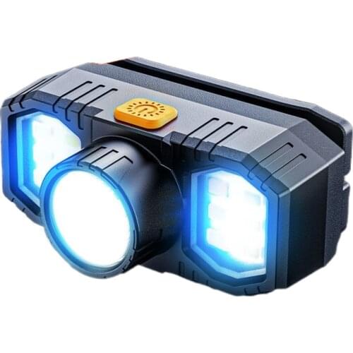 The head-mounted headlight glare bright LED flashlight home charging long-range night fishing small xenon lamp