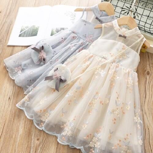 Tulle Girls Sundress Baby Girls Princess Dresses for Kids Sweet Children Party Dress Summer Teenagers Clothes for Kids 3-14Y