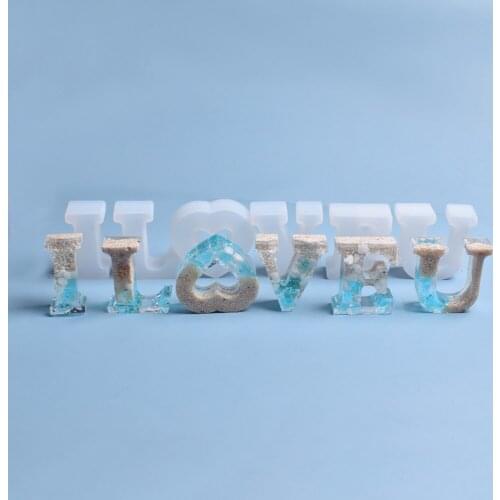 A-T 20 Letters Silicone Mold Alphabet Epoxy Decorative Resin Mold for DIY Jewelry Pendant Charms Accessories Making Personalised