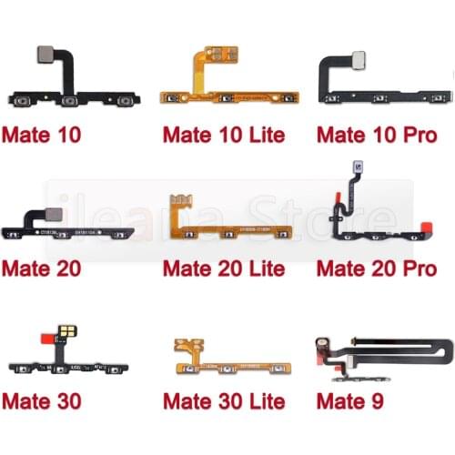 Power On Off Volume Button Mute key Flex Cable Control Ribbon For Huawei Mate 8 9 10 20 20X 30 Lite Pro