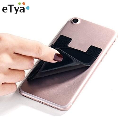 ETya Bank Credit Card Holder Id Card Holders Wallet Men Women Travel Portable Phone Pocket Bag Credit ID Card Case Sticker