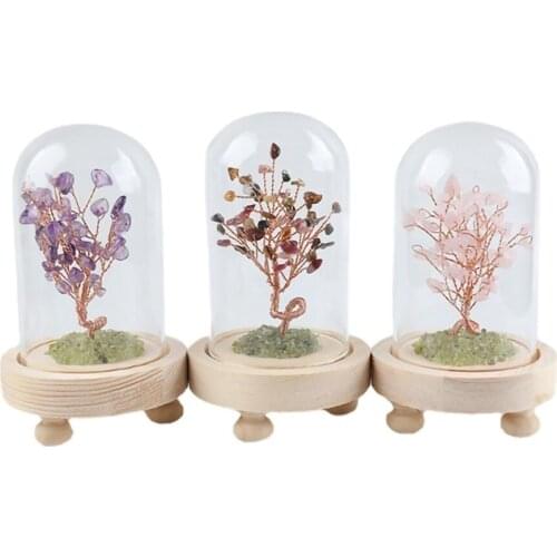 Creative crystal ornaments Statuettes Sculpture birthday gifts opening gifts crystal crafts crystal tree Home Decoration