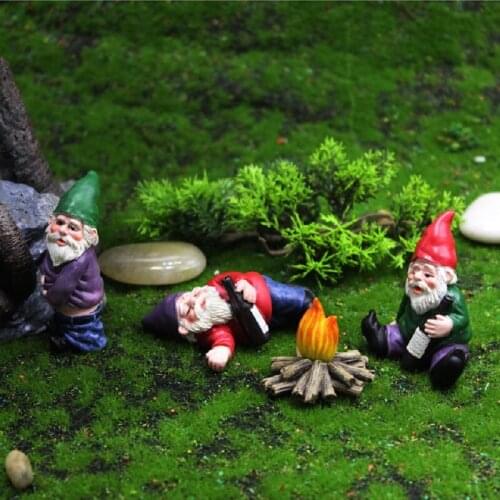 Personality Elf Resin Crafts Micro-Landscape Scene Dwarf Handicraft Garden Decoration Flower Pot Accessories