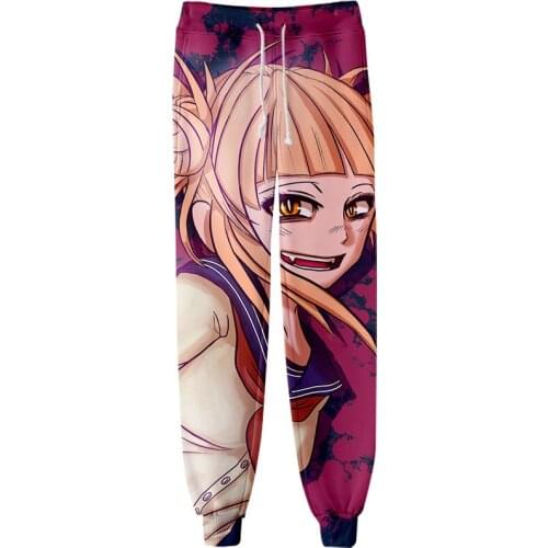 2021 Hot Sale Anime Cartoon My Hero Academia 3D Print Long Pants Men Women Unisex Trackduits Harajuku Regular Trousers 300