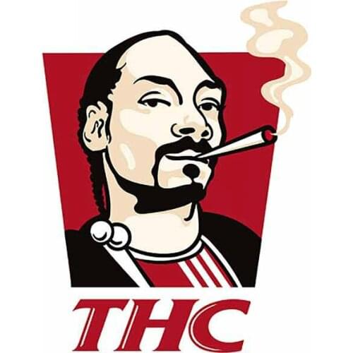 Hot Thc He Official Logo Decal Waterproof Vinyl Warping Laptop TrunkBumper Motorcycle Helmet Car Sticker Waterproof PVC 13x10cm