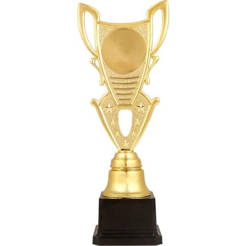 Plastic medal Trophy high quality Spot sports Trophy low price in stock gold Trophy Engraving word Student Dance Trophy