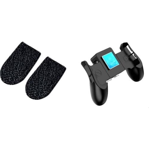 Mobile Game Controller Semiconductor Mobile Phone Cooler with 1 Finger Sleeves Joystick Gamepad for Ios/Android Gamepad