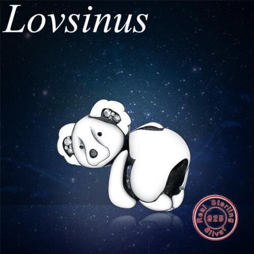 Fits Original European Charm Bracelet Silver Koala Pendant for Christmas Jewelry Making Charms Silver 925 Sterling Original Bead