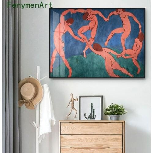 Matisse Dance Posters HD Print Fauvism Classic Oil Painting on Canvas Classic Art Pictures Living Room Bedroom Wall Decor