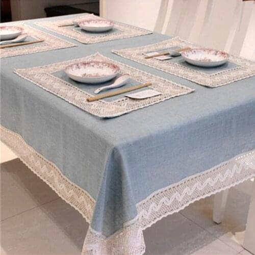 Dirty Linen Tablecloth Plain Linen Tablecloth Dining Table Air Conditioner Microwave Oven Dressing Table Refrigerator TV Cover