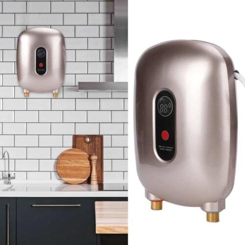 Mini High Quality Electric Hot Water Heater Instant Water Heating Tankless Heater Temperature Control For Home Use Water Heater