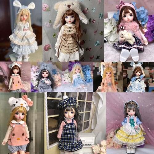 1/6 BJD Doll Makeup Lovely Princess Doll Toy Set 3D Eyes Clothes Girls Birthday Toy Best For Chidren Gifts 30cm BJD Whole Doll
