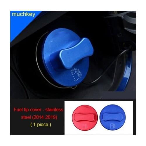 For Benz S class 2014-2019 stainless steel Fuel tip cover Blue Red 1pc