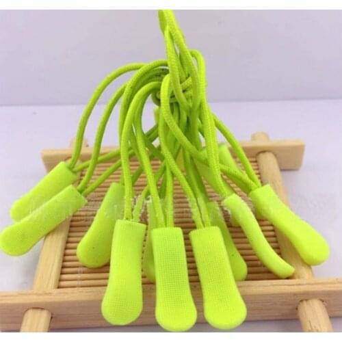 100pcs slip-resistant fluorescent zipper puller fashion plastic puller for apparel luggage bag sportwear free shipping 010