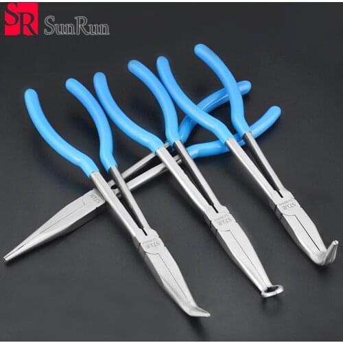 11 inch Lengthening forceps Carbon Steel Needle Nose Pliers Hand Tools Multifunctional 1 pcs Lengthening forceps