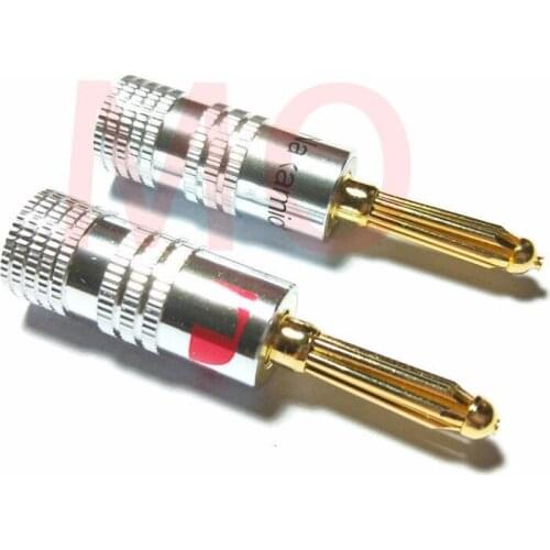 20pcs high quality 24K Gold connector Speaker Wire 4mm Nakamichi Banana Plug New